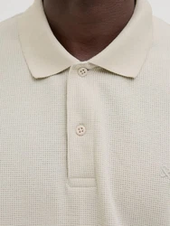 JACK & JONES Poloshirt JJEAUSTIN Khaki/Beige/Creme/Orange/Weiß
