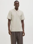 JACK & JONES Poloshirt JJEAUSTIN Khaki/Beige/Creme/Orange/Weiß JACK & JONES Poloshirt JJEAUSTIN Khaki/Beige/Creme/Orange/Weiß
