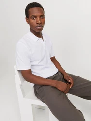 JACK & JONES Poloshirt JJEAUSTIN weiß