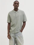 Jack & Jones Kurzarmpullover JJEGEORGE KNIT POLO SS SN Hellgrün/Grün/Khaki/Dunkelgrün/Grau