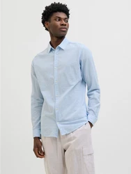 JACK & JONES Hemd 'JJEBREEZE' Hellblau/Blau