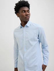 JACK & JONES Hemd 'JJEBREEZE' Hellblau/Blau