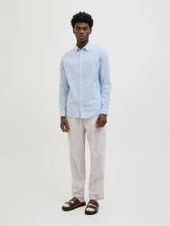 JACK & JONES Hemd 'JJEBREEZE' Hellblau/Blau