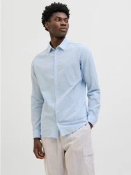 JACK & JONES Hemd 'JJEBREEZE' Hellblau/Blau