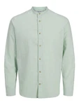 Jack & Jones Langarmhemd JJESUMMER BAND SHIRT LS SN Grün/Hellgrün