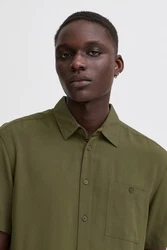 Blend Langarmhemd BHELLIOT SHIRT Dunkelgrün/Khaki/Grün