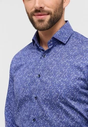Eterna Langarmhemd MODERN FIT Dunkelblau/Blau/Hellblau