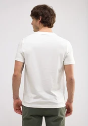 STREET ONE MEN T-Shirt Weiß/Creme/Grün/Dunkelgrün