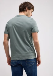 STREET ONE MEN T-Shirt Grün/Grau/Dunkelgrün/Hellblau