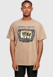 Merchcode T-Shirt Thin Lizzy Jailbreak Oversize Tee (1-tlg) Khaki/Braun/Dunkelgrün/Gelb