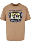 Merchcode T-Shirt Thin Lizzy Jailbreak Oversize Tee (1-tlg) Khaki/Braun/Dunkelgrün/Gelb