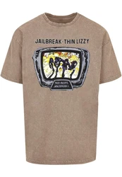 Merchcode T-Shirt Thin Lizzy Jailbreak Oversize Tee (1-tlg) Acid Washed