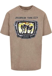 Merchcode T-Shirt Thin Lizzy Jailbreak Oversize Tee (1-tlg) Acid Washed