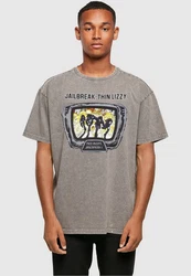 Merchcode T-Shirt Thin Lizzy Jailbreak Oversize Tee (1-tlg) Grau/Braun/Dunkelgrün/Khaki