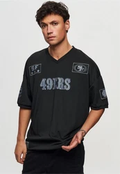 Recovered T-Shirt NFL 49ERS SF (1-tlg) Schwarz/Blau/Rot