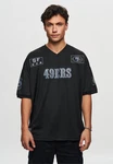 Recovered T-Shirt NFL 49ERS SF (1-tlg) Schwarz/Blau/Rot