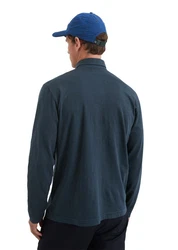 Marc O'Polo Langarm-Poloshirt Dunkelblau/Grau/Hellblau/Blau