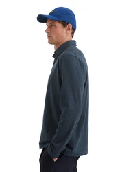 Marc O'Polo Langarm-Poloshirt Dunkelblau/Grau/Hellblau/Blau