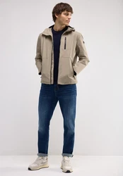 STREET ONE MEN Softshelljacke Khaki/Beige/Braun