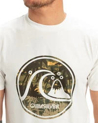 Quiksilver T-Shirt Evo Bubble Wrapped Weiß/Gold