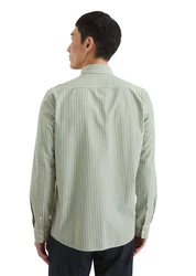 Marc O'Polo Langarmhemd Bio-Baumwoll-Mix Hellgrün/Khaki/Grün/Dunkelgrün/Hellblau