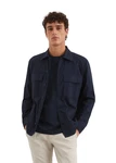 Marc O'Polo Kurzjacke Beige/Dunkelblau/Hellblau/Blau