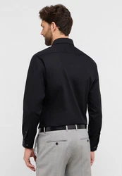 Eterna Langarmhemd MODERN FIT NON IRON Dunkelblau/Schwarz/Hellblau