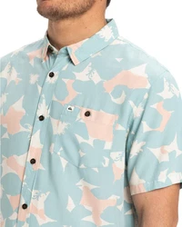 Quiksilver Funktionshemd Safe Paradise Blau/Hellblau