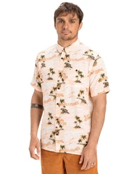 Quiksilver Funktionshemd Safe Paradise Beige/Orange/Grau