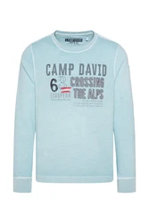 CAMP DAVID Sweater Blau/Hellblau