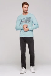 CAMP DAVID Sweater Blau/Hellblau