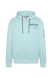 CAMP DAVID Kapuzensweatshirt Blau/Hellblau/Hellgrün/Grün/Türkis