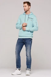 CAMP DAVID Kapuzensweatshirt Blau/Hellblau/Hellgrün/Grün/Türkis