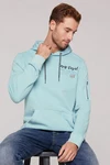 CAMP DAVID Kapuzensweatshirt Blau/Hellblau/Hellgrün/Grün/Türkis