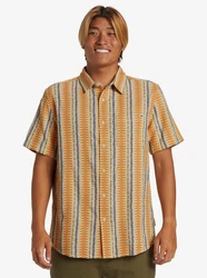 Quiksilver Kurzarmhemd Vibrations Schwarz/Gelb/Braun/Orange