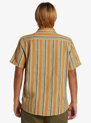 Quiksilver Kurzarmhemd Vibrations Schwarz/Gelb/Braun/Orange