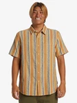 Quiksilver Kurzarmhemd Vibrations Schwarz/Gelb/Braun/Orange