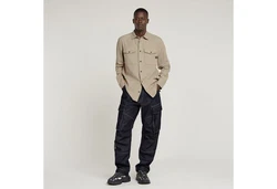 G-STAR Langarmhemd Oversize-Shirt Overshirt Slim Fit Marine