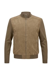 Milestone Lederjacke MSTristan Braun/Khaki/Beige/Grau