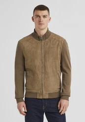 Milestone Lederjacke MSTristan Braun/Khaki/Beige/Grau
