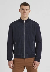 Milestone Lederjacke MSTristan Dunkelblau