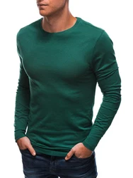 Edoti Herren Longsleeve Basic Dunkelgrün/Grün/Türkis