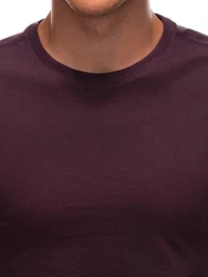 Edoti Herren Longsleeve Basic Dunkelrot/Bordeaux/Lila