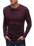 Edoti Herren T-shirt Basic Dunkelrot/Bordeaux/Lila