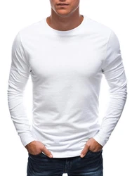 Edoti Herren Longsleeve Basic Weiß/Creme