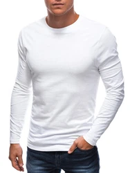 Edoti Herren Longsleeve Basic Weiß/Creme