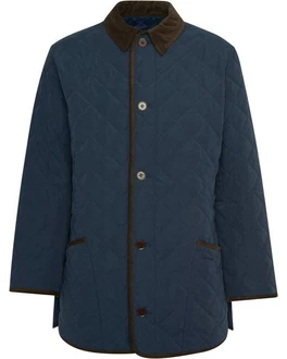 Barbour Steppjacke Edale Hellblau/Dunkelblau