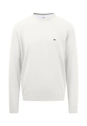 FYNCH-HATTON Pullover Grau/Weiß/Creme/Khaki