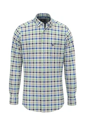 FYNCH-HATTON Hemd Casual Fit Grün/Blau/Türkis/Mischfarben/Hellblau