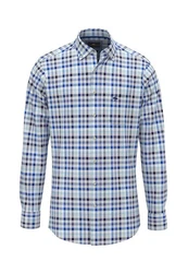 FYNCH-HATTON Hemd Casual Fit Blau/Dunkelblau/Hellblau